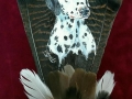 Dalmation with Maltese Cross medallion by Julie Woods